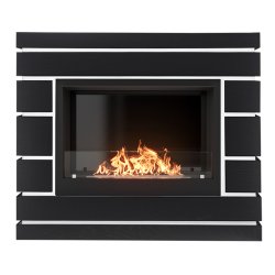 Каминокомплект Firelight Moderno 25 с очагом BFP/P-2520 шпон чёрный дуб