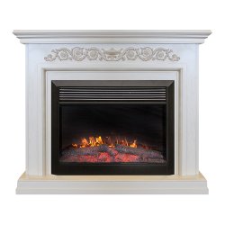 Каминокомплект RealFlame Leticia 26 WT с очагом MoonBlaze LUX Black