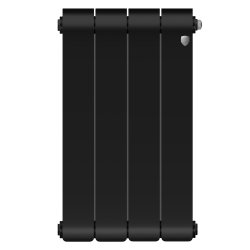 Биметаллический радиатор отопления Royal Thermo Infinity 500 4 секции Noir Sable