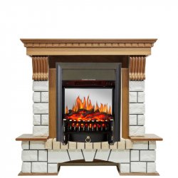 Каминокомплект Royal Flame Pierre Luxe с очагом Fobos FX M Black