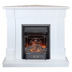 Каминокомплект RealFlame Andrea Corner с очагом Majestic Lux Black S