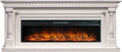 Каминокомплект Royal Flame Dallas с очагом Vision 60 LOG LED слоновая кость с патиной