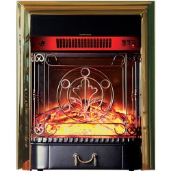 Каминокомплект Interflame Спенсер с очагом Majestic FX M Brass бежевый с золотой патиной